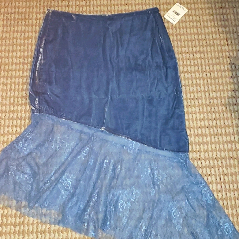 Free People NEW My Lacey Midi Skirt size 12